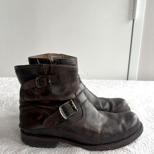 Frye zip up, Men’s 12, brown leather classic boot